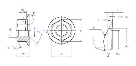 DIN6923 Hex flange nuts